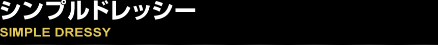 SIMPLE DRESSY シンプルドレッシー